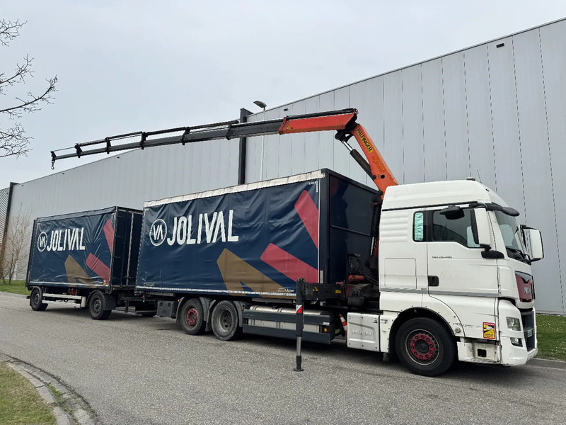 MAN TGX 26.480 6X2 - EURO 6 + PALFINGER PK20002 + REMOTE + LECITRAILER HANGER - Schuifzeilen vrachtwagen, Kraanwagen: afbeelding 5 MAN TGX 26.480 6X2 - EURO 6 + PALFINGER PK20002 + REMOTE + LECITRAILER HANGER - Schuifzeilen vrachtwagen, Kraanwagen: afbeelding 5