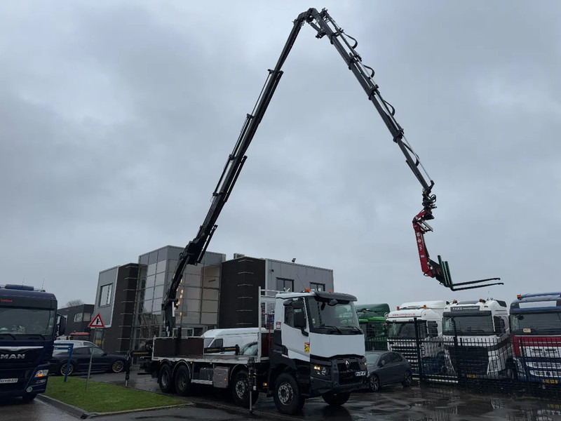 Renault C430 8X4 - EURO 6 + HIAB 288 E-5 + JIB 70X-4 + REMOTE + FULL STEEL SUSP. - Vrachtwagen met open laadbak, Kraanwagen: afbeelding 1 Renault C430 8X4 - EURO 6 + HIAB 288 E-5 + JIB 70X-4 + REMOTE + FULL STEEL SUSP. - Vrachtwagen met open laadbak, Kraanwagen: afbeelding 1