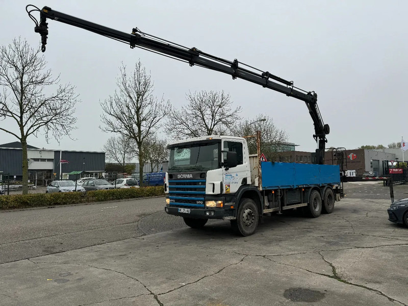 Scania P124-360 6X4 EURO 2 HIAB 200 C-5 ALL 2000 - Vrachtwagen met open laadbak, Kraanwagen: afbeelding 1 Scania P124-360 6X4 EURO 2 HIAB 200 C-5 ALL 2000 - Vrachtwagen met open laadbak, Kraanwagen: afbeelding 1