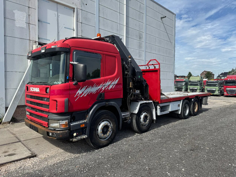 Vrachtwagen met open laadbak, Kraanwagen Scania P124-400 8X2 !!HIAB 477EP 2013!! REMOTE CONTROL: afbeelding 19