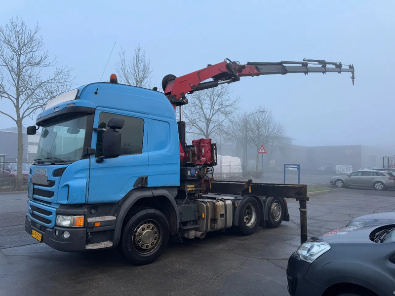 Scania P450 6X2 - EURO 6 + HMF 2620-K5 + REMOTE + LIFT AXLE - Kraanwagen: afbeelding 1 Scania P450 6X2 - EURO 6 + HMF 2620-K5 + REMOTE + LIFT AXLE - Kraanwagen: afbeelding 1