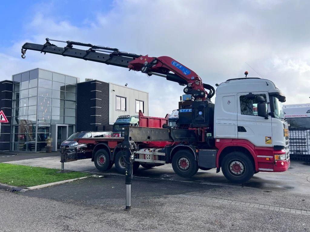 Scania R490 8X2 EURO 6 + EFFER 1750/4S + REMOTE - Kraanwagen, Vrachtwagen met open laadbak: afbeelding 1 Scania R490 8X2 EURO 6 + EFFER 1750/4S + REMOTE - Kraanwagen, Vrachtwagen met open laadbak: afbeelding 1
