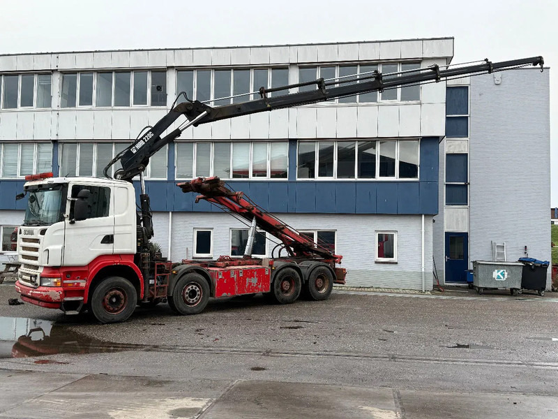 Scania R500 V8 8X4 + HIAB 220-5 + REMOTE + CABLELIFT - FULL STEEL SUSP. MANUAL GEAR. BIG AXLES - Kraanwagen: afbeelding 1 Scania R500 V8 8X4 + HIAB 220-5 + REMOTE + CABLELIFT - FULL STEEL SUSP. MANUAL GEAR. BIG AXLES - Kraanwagen: afbeelding 1