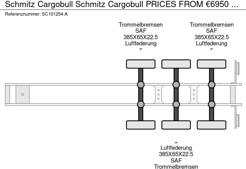 Schmitz Cargobull Schmitz Cargobull PRICES FROM €6950 TO €8950,- 40 X CARRIER 1850 MT D/E SAF AXELS - Koelwagen oplegger: afbeelding 4 Schmitz Cargobull Schmitz Cargobull PRICES FROM €6950 TO €8950,- 40 X CARRIER 1850 MT D/E SAF AXELS - Koelwagen oplegger: afbeelding 4
