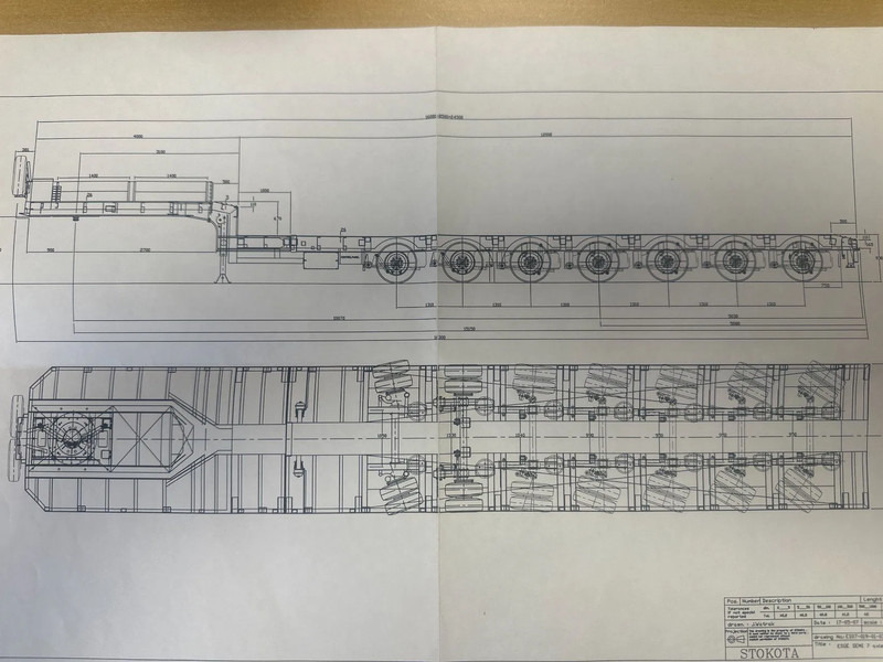 Stokota S7U.H5-01, 7 AXLE, 5 AXLE FORCED STEERING, 8, M EXTENDABLE, 1+2E LIFT AXLE - Dieplader oplegger: afbeelding 4 Stokota S7U.H5-01, 7 AXLE, 5 AXLE FORCED STEERING, 8, M EXTENDABLE, 1+2E LIFT AXLE - Dieplader oplegger: afbeelding 4
