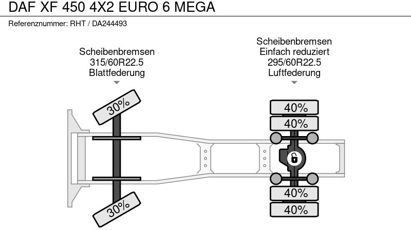 Trekker DAF XF 450 4X2 EURO 6 MEGA: afbeelding 15