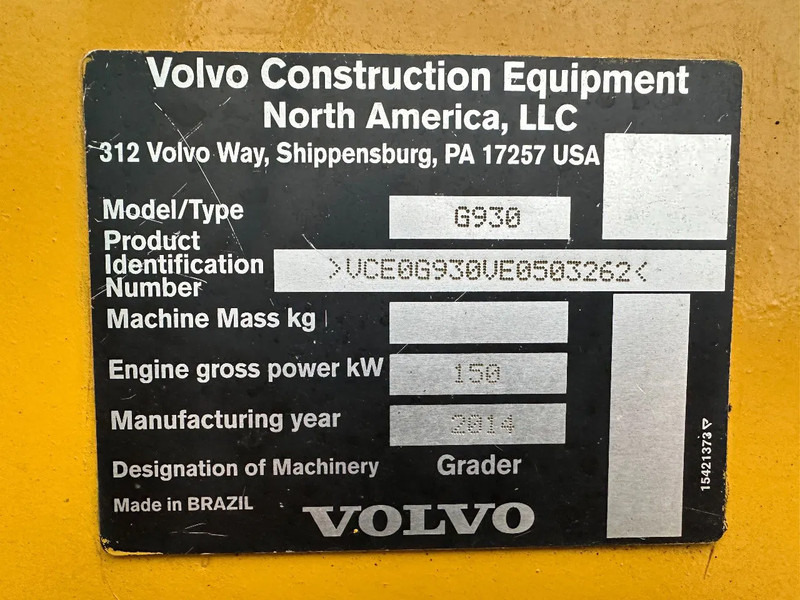 Volvo G 930 - Grader: afbeelding 5 Volvo G 930 - Grader: afbeelding 5