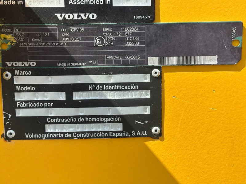 Lader Volvo L60H , CE, 31359 HOURS, AUXILIARY HYDRAULICS, AIR CONDITIONER: afbeelding 19