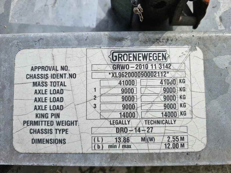 Groenewegen SAF - DISC - DRO-14-27 - Open bak met boorden oplegger: afbeelding 3 Groenewegen SAF - DISC - DRO-14-27 - Open bak met boorden oplegger: afbeelding 3