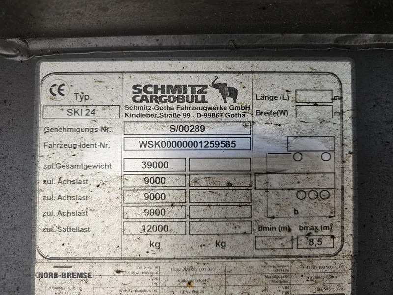 Kipper oplegger Schmitz Cargobull S00289 - SAF - DISC - Lifting axle: afbeelding 15