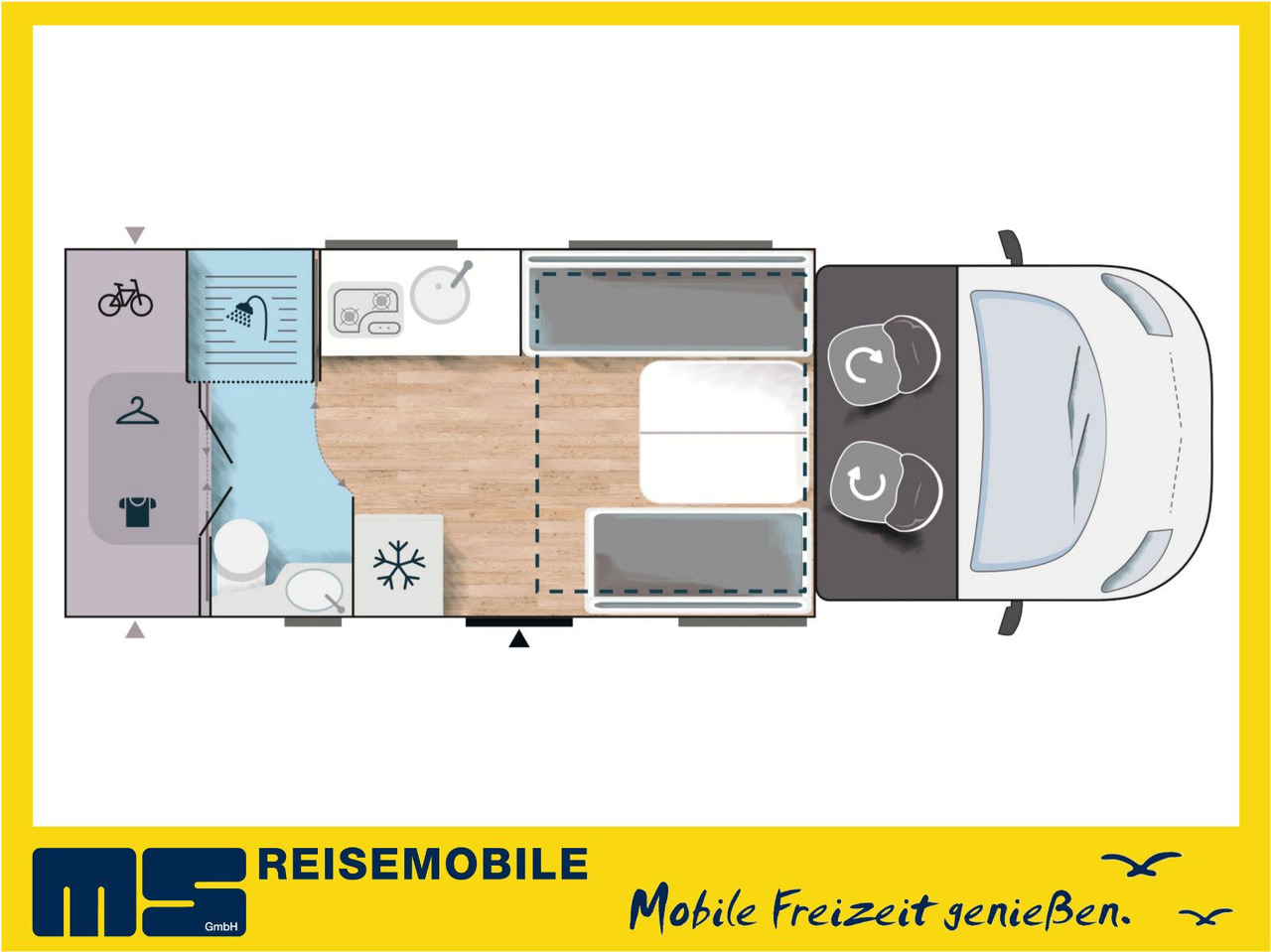 Chausson 640 TITANIUM / MODELL 2026 / 165PS /XXL-HUBBETT - Half integraal camper: afbeelding 1 Chausson 640 TITANIUM / MODELL 2026 / 165PS /XXL-HUBBETT - Half integraal camper: afbeelding 1