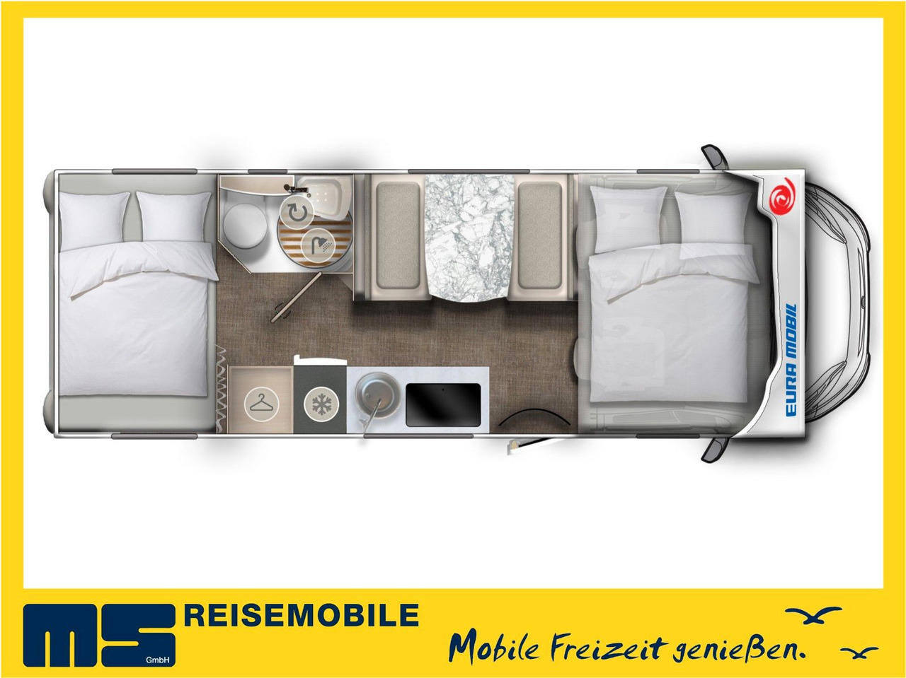 Eura Mobil ACTIVA ONE 690 HB / 180PS-9G AUTOMATIK -40H MAXI - Alkoof camper: afbeelding 2 Eura Mobil ACTIVA ONE 690 HB / 180PS-9G AUTOMATIK -40H MAXI - Alkoof camper: afbeelding 2