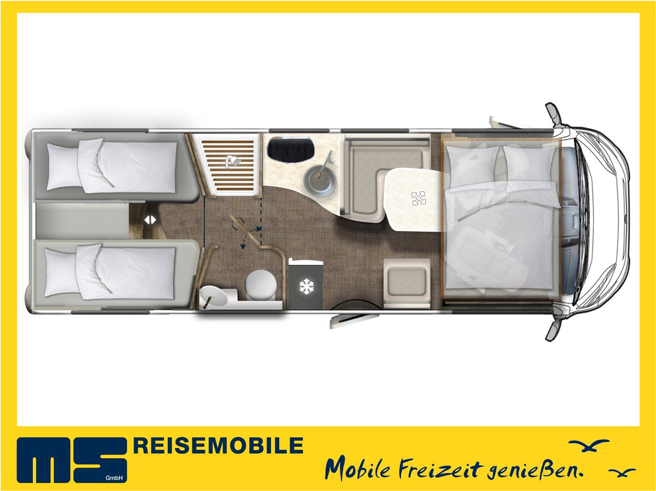 Eura Mobil INTEGRA LINE 720 EB /-2026-/180-8G/ EINZELBETTEN - Integraal camper: afbeelding 2 Eura Mobil INTEGRA LINE 720 EB /-2026-/180-8G/ EINZELBETTEN - Integraal camper: afbeelding 2