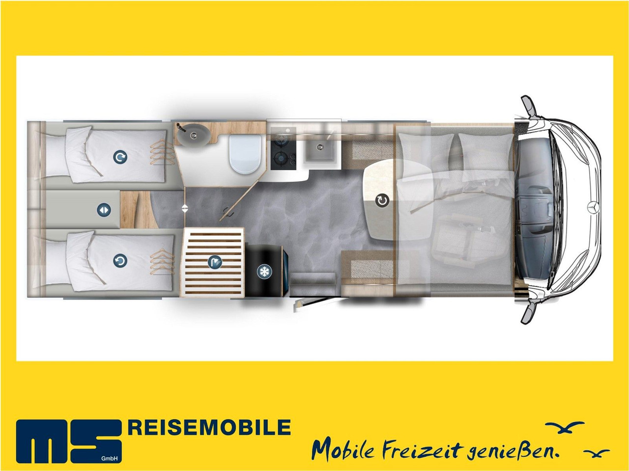 Eura Mobil INTEGRA LINE GT 726 EF / MB 170PS-9G / MOD.2025 - Integraal camper: afbeelding 2 Eura Mobil INTEGRA LINE GT 726 EF / MB 170PS-9G / MOD.2025 - Integraal camper: afbeelding 2
