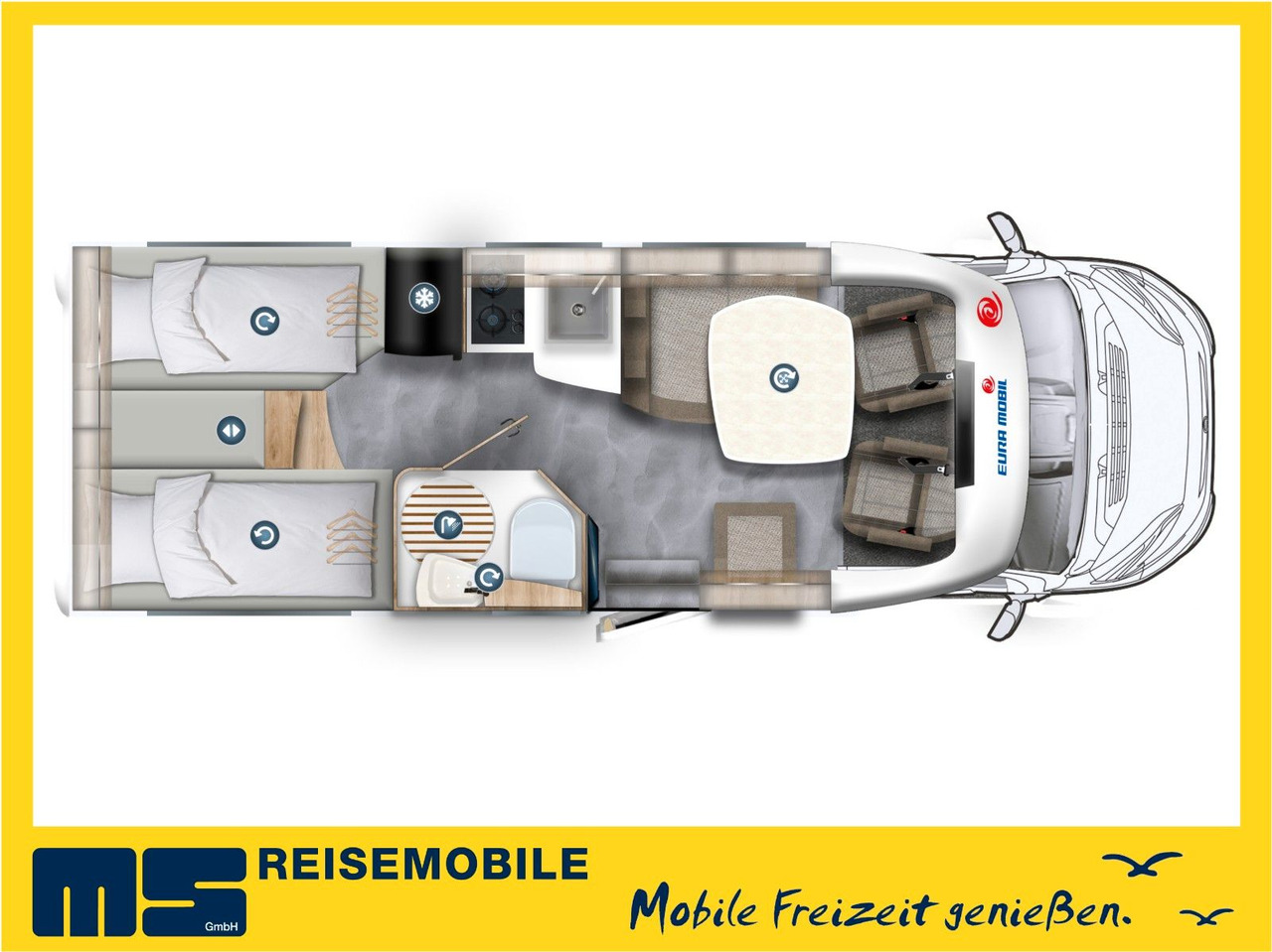 Eura Mobil PROFILA RS 695 EB /-2026-/ HUBBETT& EINZELBETTEN - Half integraal camper: afbeelding 2 Eura Mobil PROFILA RS 695 EB /-2026-/ HUBBETT& EINZELBETTEN - Half integraal camper: afbeelding 2