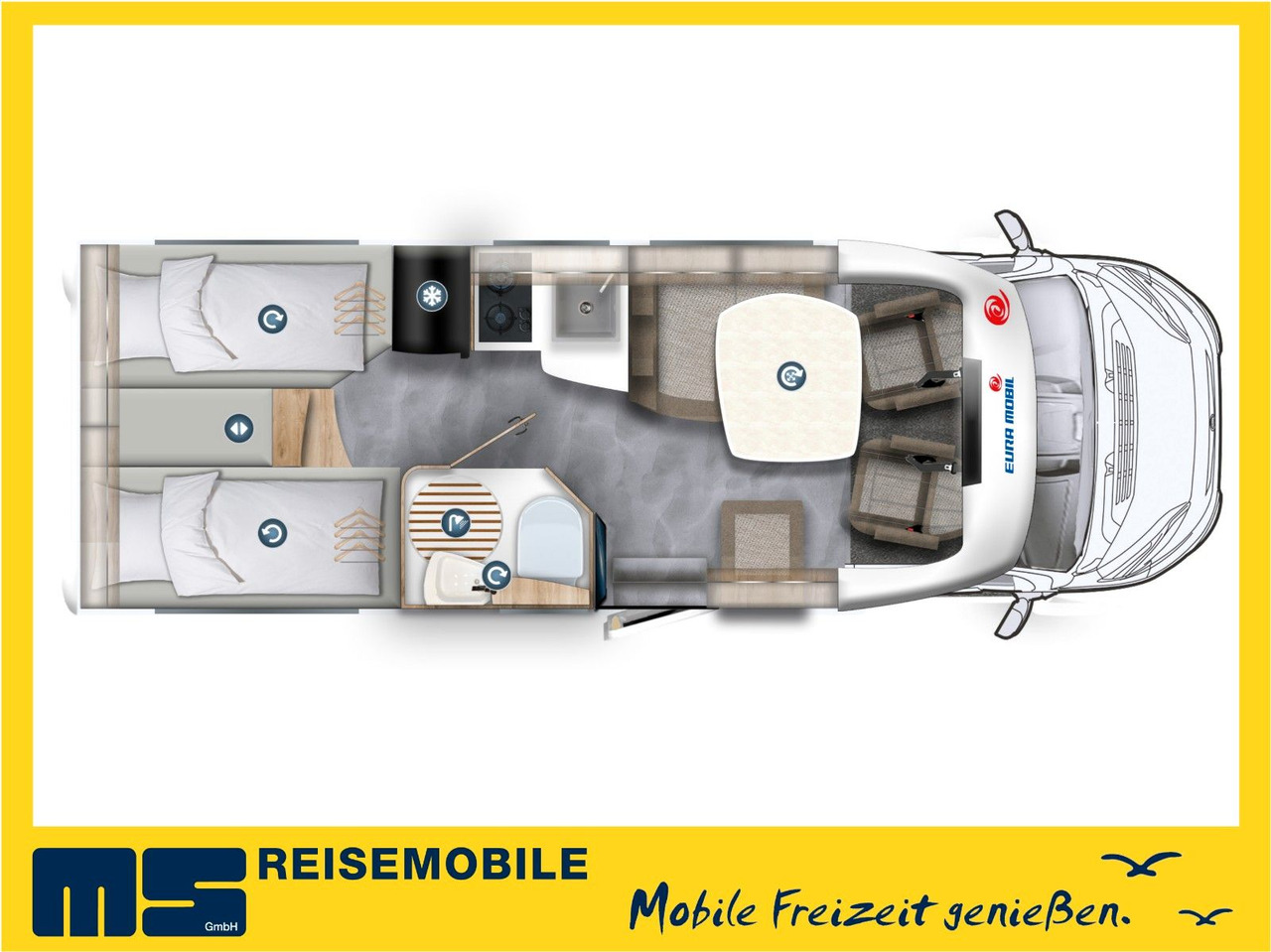 Eura Mobil PROFILA T 695 EB / MODELL 2026 / EINZELBETTEN - Half integraal camper: afbeelding 2 Eura Mobil PROFILA T 695 EB / MODELL 2026 / EINZELBETTEN - Half integraal camper: afbeelding 2
