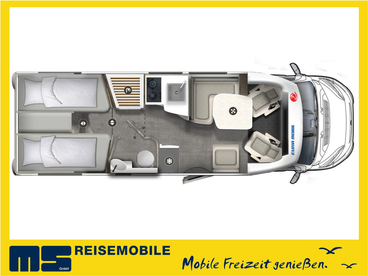 Eura Mobil PROFILA T 720 EB /-2026-/ EINZELBETTEN & RAUMBAD - Half integraal camper: afbeelding 2 Eura Mobil PROFILA T 720 EB /-2026-/ EINZELBETTEN & RAUMBAD - Half integraal camper: afbeelding 2