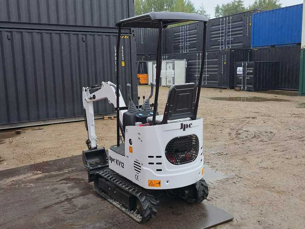 2025 - JPC - KV12 - WHITE - MINI EXCAVATOR - Minigraafmachine: afbeelding 5 2025 - JPC - KV12 - WHITE - MINI EXCAVATOR - Minigraafmachine: afbeelding 5