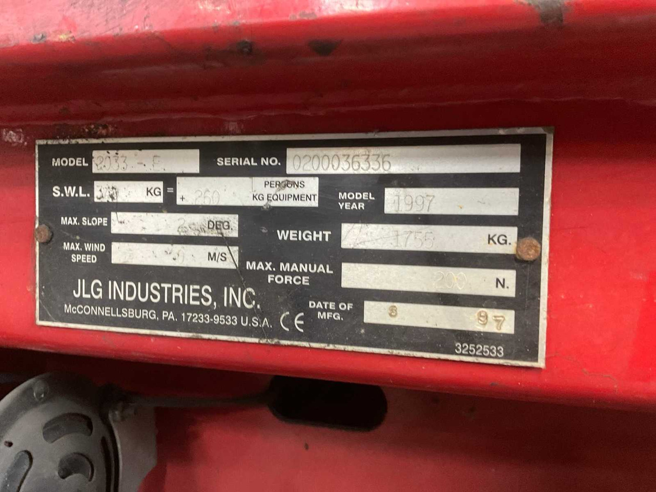 JLG 2033E AERIAL PLATFORM 8MTR - Hoogwerker: afbeelding 3 JLG 2033E AERIAL PLATFORM 8MTR - Hoogwerker: afbeelding 3