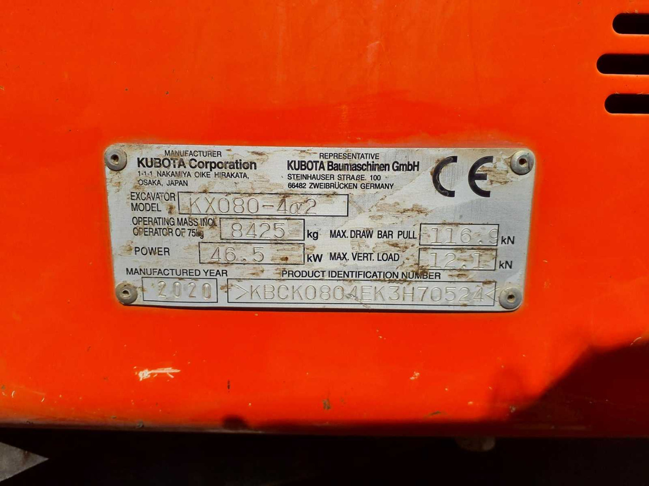 KUBOTA KX 080-4M GL KUBOTA MINI EXCAVATOR, EXCAVATOR, EXCAVATOR - Minigraafmachine: afbeelding 5 KUBOTA KX 080-4M GL KUBOTA MINI EXCAVATOR, EXCAVATOR, EXCAVATOR - Minigraafmachine: afbeelding 5