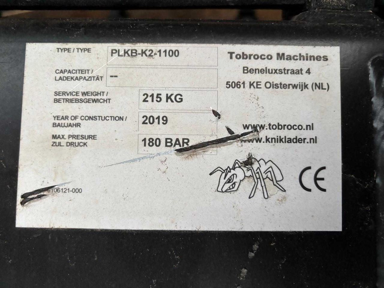 Landbouwmachine Tobroco PLKB-K2-1100: afbeelding 7