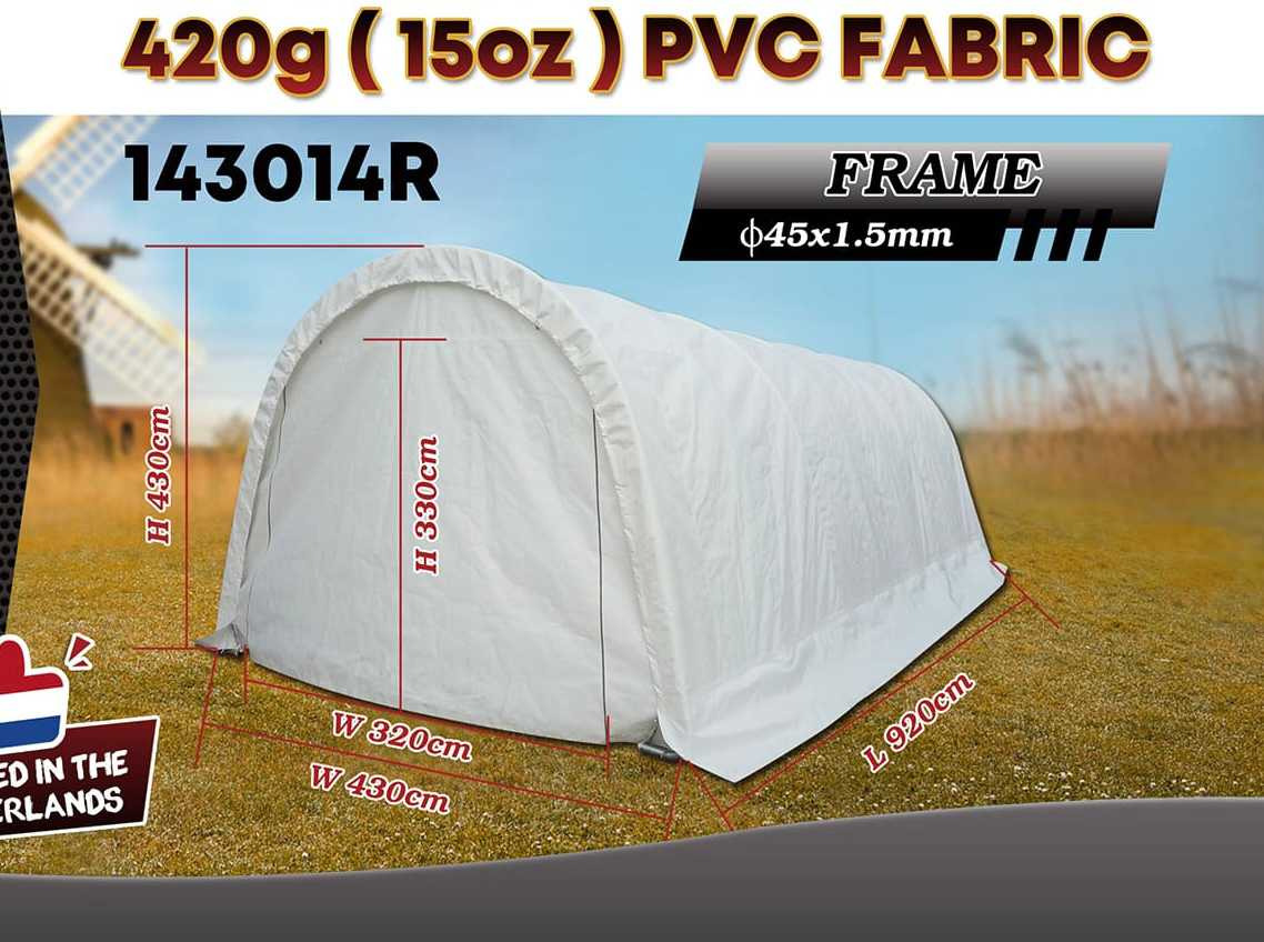 Rhino-Cross-Shelter 143014R - 9,2x4,3x4,3 m - Opslagtank: afbeelding 2 Rhino-Cross-Shelter 143014R - 9,2x4,3x4,3 m - Opslagtank: afbeelding 2
