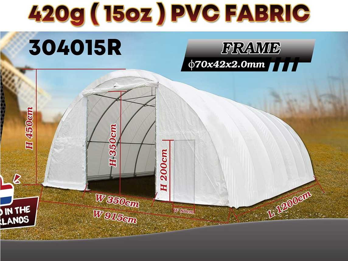 Rhino-Cross-Shelter 304015R - 12x9,15x4,5 m - Opslagtank: afbeelding 3 Rhino-Cross-Shelter 304015R - 12x9,15x4,5 m - Opslagtank: afbeelding 3