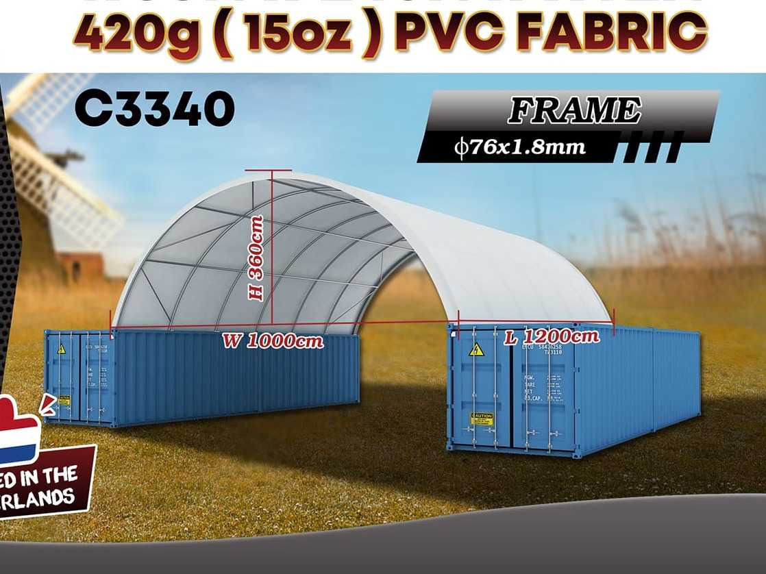 Rhino-Cross-Shelter C3340 - 12x10x3,6 m - Opslagtank: afbeelding 2 Rhino-Cross-Shelter C3340 - 12x10x3,6 m - Opslagtank: afbeelding 2