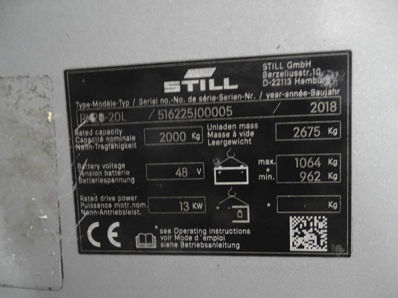 STILL RX20-20L 2018 FORKLIFT - Heftruck: afbeelding 2 STILL RX20-20L 2018 FORKLIFT - Heftruck: afbeelding 2