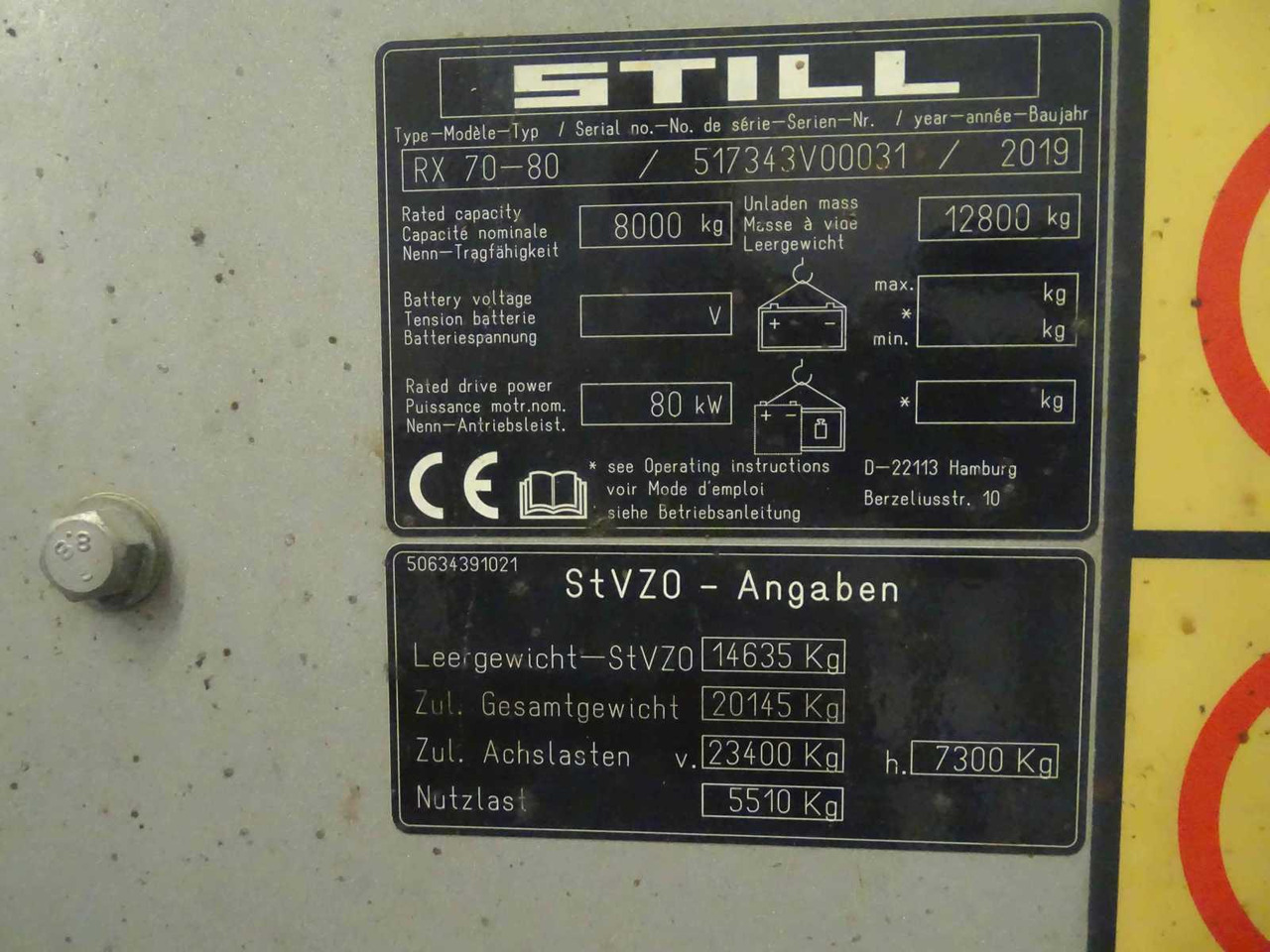 STILL RX70-80 2019 FORKLIFT - Heftruck: afbeelding 2 STILL RX70-80 2019 FORKLIFT - Heftruck: afbeelding 2