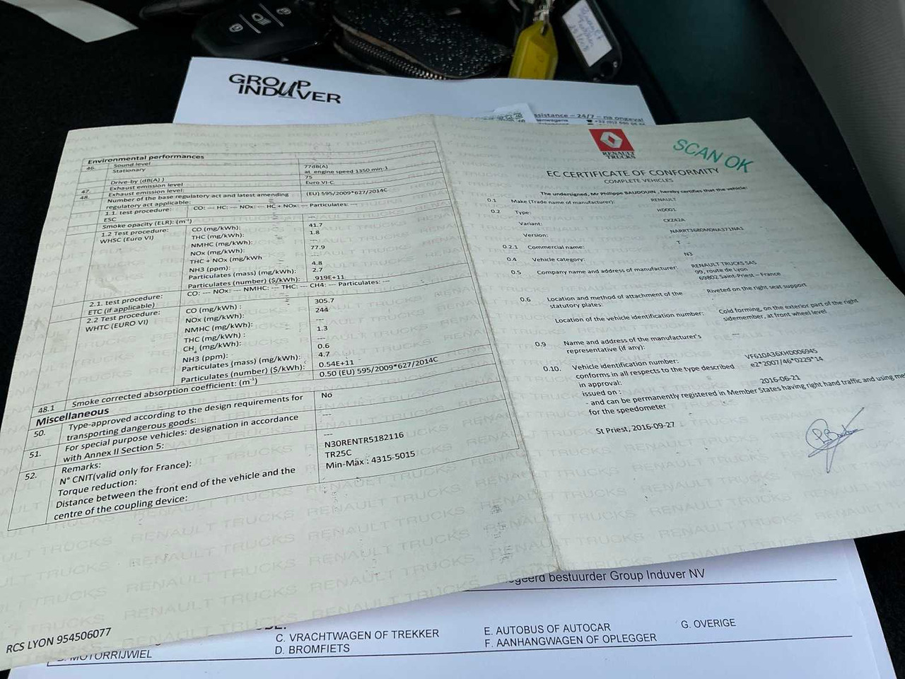 Vrachtwagen 2017 RENAULT T480 COMFORT THD001 HIGH EDITION TRACTOR RENAULT T480 COMFORT: afbeelding 32 Vrachtwagen 2017 RENAULT T480 COMFORT THD001 HIGH EDITION TRACTOR RENAULT T480 COMFORT: afbeelding 32