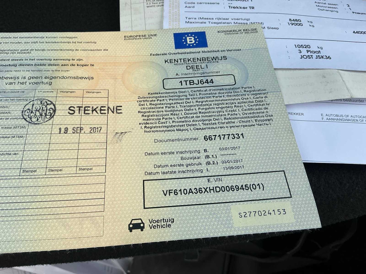 Vrachtwagen 2017 RENAULT T480 COMFORT THD001 HIGH EDITION TRACTOR RENAULT T480 COMFORT: afbeelding 30 Vrachtwagen 2017 RENAULT T480 COMFORT THD001 HIGH EDITION TRACTOR RENAULT T480 COMFORT: afbeelding 30