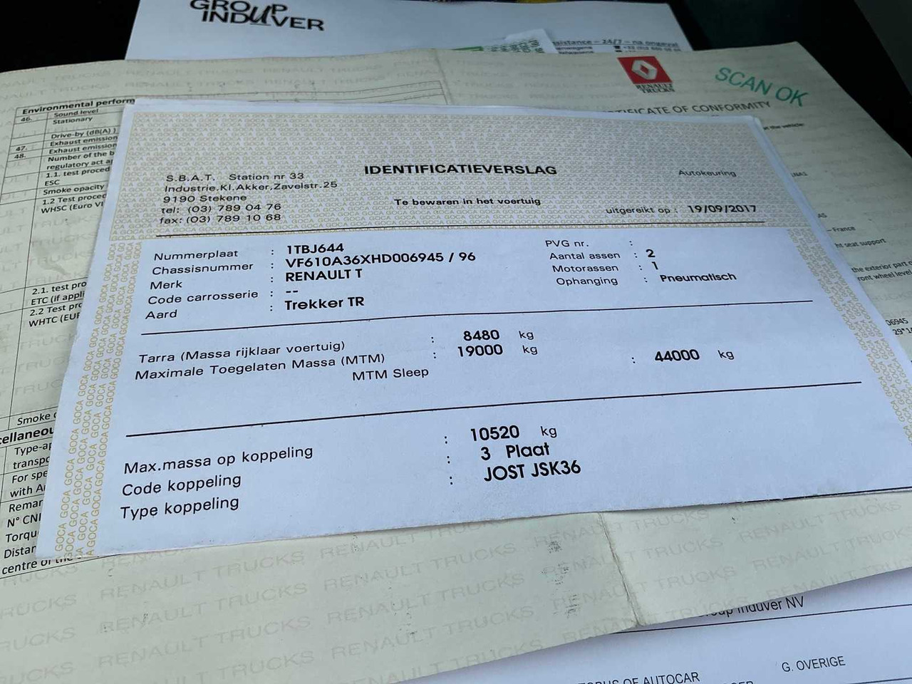 Vrachtwagen 2017 RENAULT T480 COMFORT THD001 HIGH EDITION TRACTOR RENAULT T480 COMFORT: afbeelding 31 Vrachtwagen 2017 RENAULT T480 COMFORT THD001 HIGH EDITION TRACTOR RENAULT T480 COMFORT: afbeelding 31