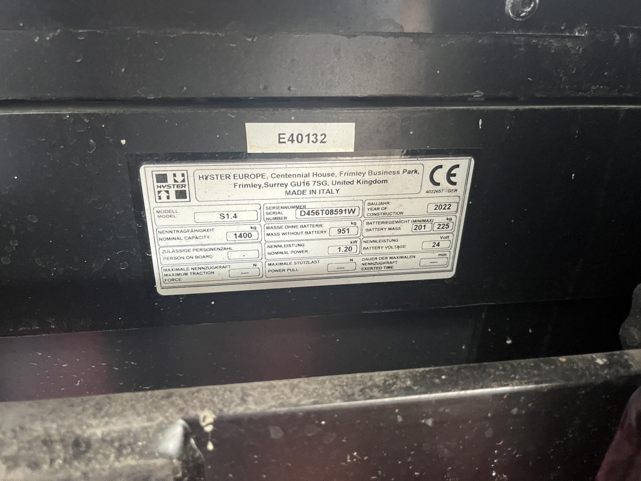Hyster S1.4 - Stapelaar: afbeelding 5 Hyster S1.4 - Stapelaar: afbeelding 5