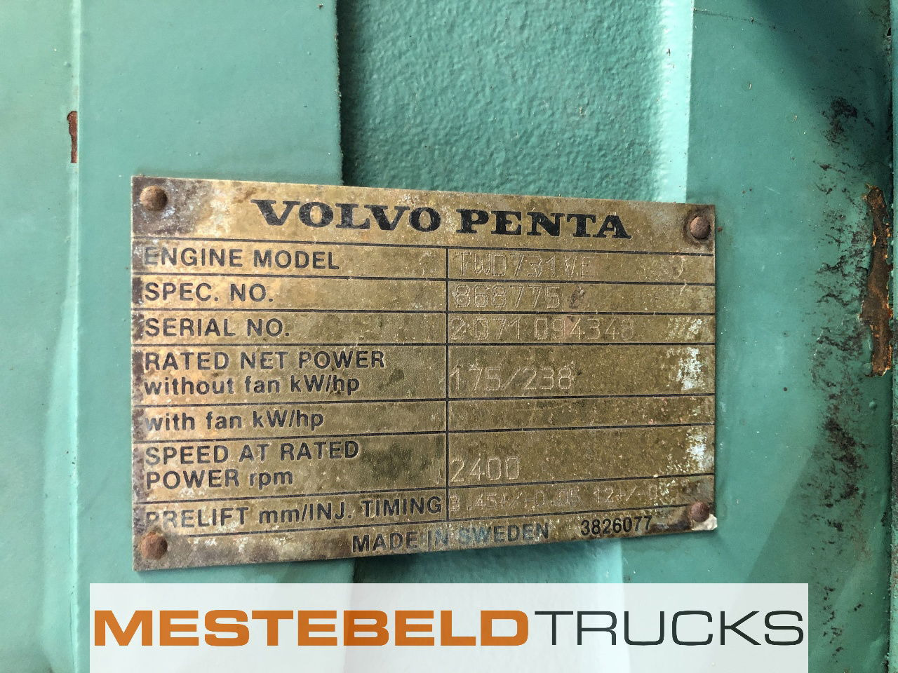 Volvo Penta Motor TWD 731 VE - Motor voor Vrachtwagen: afbeelding 5 Volvo Penta Motor TWD 731 VE - Motor voor Vrachtwagen: afbeelding 5