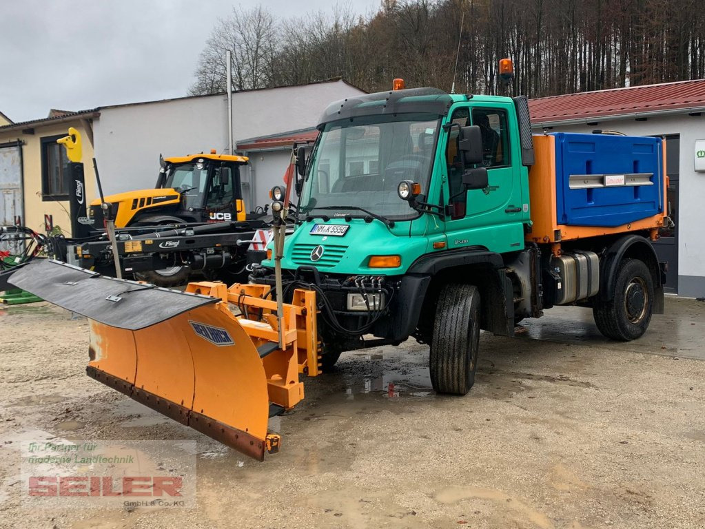 Mercedes-Benz Unimog U 500 + Salzstreuer + Schneeschild - Sneeuwruimer: afbeelding 1 Mercedes-Benz Unimog U 500 + Salzstreuer + Schneeschild - Sneeuwruimer: afbeelding 1