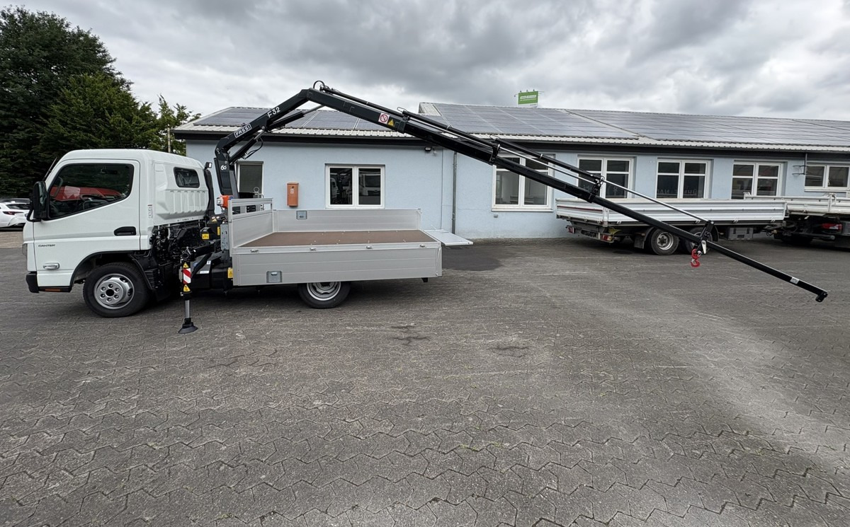 Nieuw Kraanwagen, Vrachtwagen met open laadbak FUSO 3S15 Alu Pritsche 2.80m Ladekran Funk! sofort ve: afbeelding 9