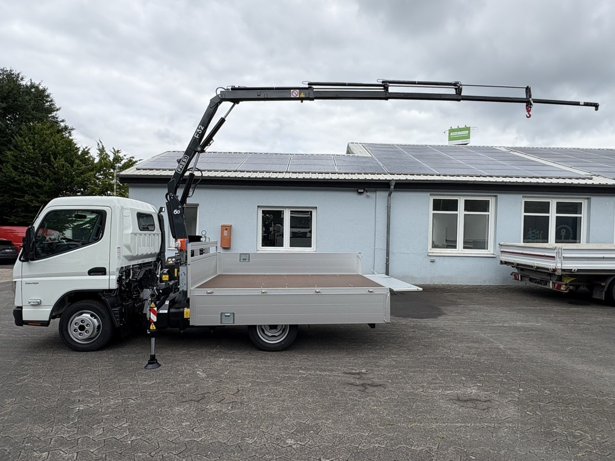 Nieuw Kraanwagen, Vrachtwagen met open laadbak FUSO 3S15 Alu Pritsche 2.80m Ladekran Funk! sofort ve: afbeelding 10