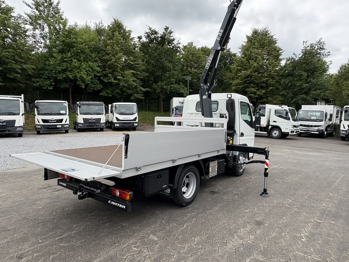 Nieuw Kraanwagen, Vrachtwagen met open laadbak FUSO 3S15 Alu Pritsche 2.80m Ladekran Funk! sofort ve: afbeelding 17