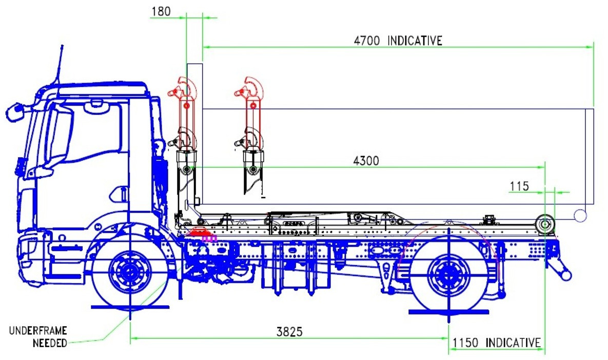 MAN TGM 15.250 Abrollkipper hydr. Haken 900-1570mm - Haakarmsysteem vrachtwagen: afbeelding 2 MAN TGM 15.250 Abrollkipper hydr. Haken 900-1570mm - Haakarmsysteem vrachtwagen: afbeelding 2