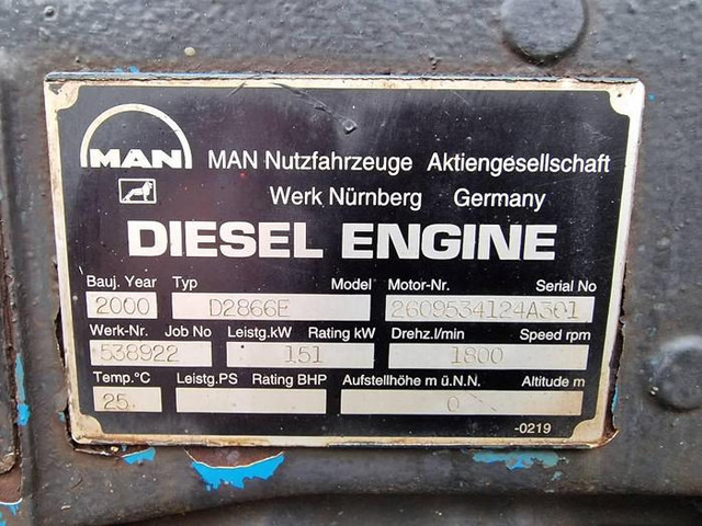 MAN D2866E - Bouwmachine: afbeelding 5 MAN D2866E - Bouwmachine: afbeelding 5
