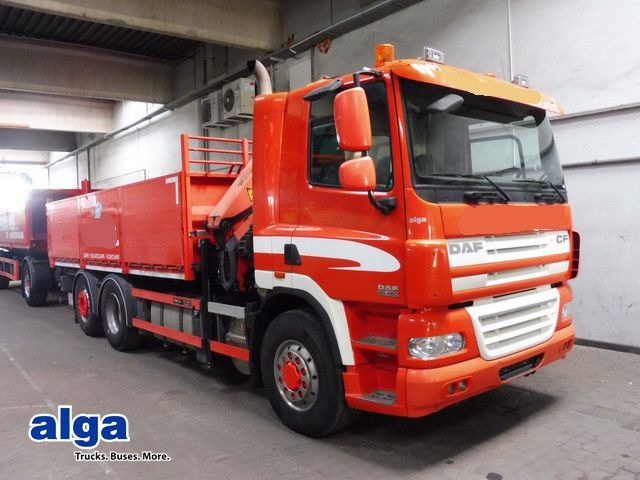 DAF CF 85.460 6x2, Kran Palfinger PK 18002 EH, Funk - Vrachtwagen met open laadbak, Kraanwagen: afbeelding 1 DAF CF 85.460 6x2, Kran Palfinger PK 18002 EH, Funk - Vrachtwagen met open laadbak, Kraanwagen: afbeelding 1
