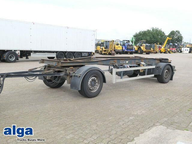 Huffermann HSA 18.70, Container, Schlitten, SAF, Luftfed. - Containertransporter/ Wissellaadbak aanhangwagen: afbeelding 1 Huffermann HSA 18.70, Container, Schlitten, SAF, Luftfed. - Containertransporter/ Wissellaadbak aanhangwagen: afbeelding 1