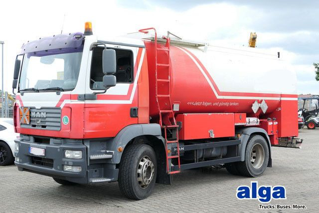MAN 18.280 TGM, 14m³, 3 Kammern, 2x Schlauchtrommel - Tankwagen: afbeelding 1 MAN 18.280 TGM, 14m³, 3 Kammern, 2x Schlauchtrommel - Tankwagen: afbeelding 1