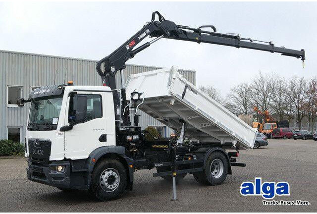 MAN 18.320 TGM BB, Kran Hiab X-Hiduo 138, Funk, AHK - Kipper vrachtwagen: afbeelding 1 MAN 18.320 TGM BB, Kran Hiab X-Hiduo 138, Funk, AHK - Kipper vrachtwagen: afbeelding 1