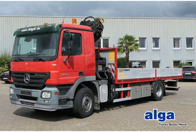 Mercedes-Benz 1844 L Actros 4x2, Hiab 144E-3, Funk, Voll-Luft - Vrachtwagen met open laadbak: afbeelding 1 Mercedes-Benz 1844 L Actros 4x2, Hiab 144E-3, Funk, Voll-Luft - Vrachtwagen met open laadbak: afbeelding 1