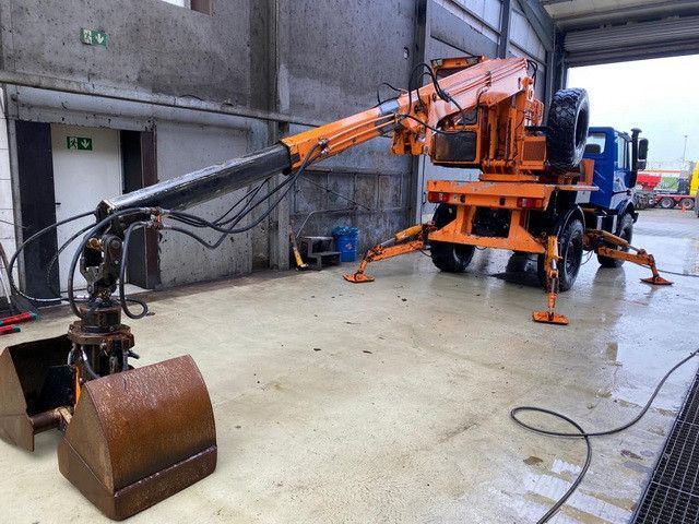 Unimog U 1450 4x4, Kran, Seilwinde - Kraanwagen, Kraanwagen: afbeelding 3 Unimog U 1450 4x4, Kran, Seilwinde - Kraanwagen, Kraanwagen: afbeelding 3