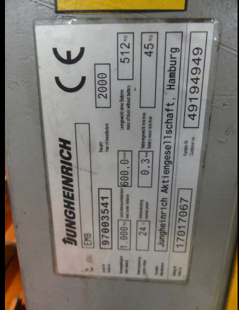 Gerbeur Jungheinrich EMB - Stapelaar: afbeelding 5 Gerbeur Jungheinrich EMB - Stapelaar: afbeelding 5