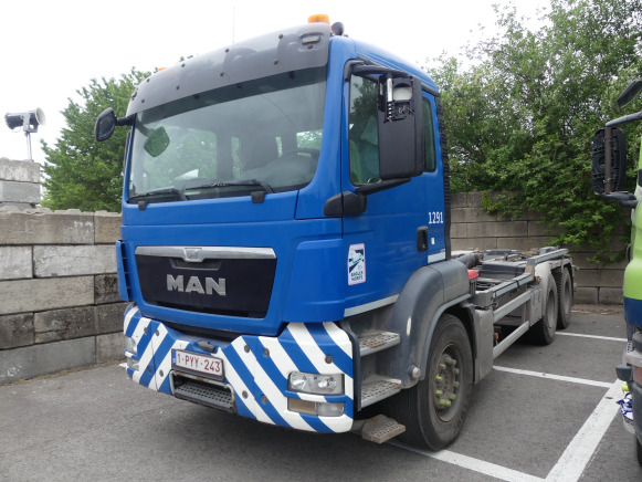 REF:1291 - Camion porte container MAN TGS (2014-500.187 km) - Containertransporter/ Wissellaadbak vrachtwagen: afbeelding 1 REF:1291 - Camion porte container MAN TGS (2014-500.187 km) - Containertransporter/ Wissellaadbak vrachtwagen: afbeelding 1
