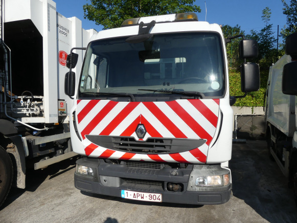 REF:1338 - Camion poubelle Renault Midlum 190DXI (2011-140.758 km) - Vuilniswagen: afbeelding 1 REF:1338 - Camion poubelle Renault Midlum 190DXI (2011-140.758 km) - Vuilniswagen: afbeelding 1